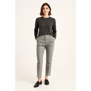 Abercrombie & Fitch Women's Houndstooth Straight Leg Pants Multicolor Size S